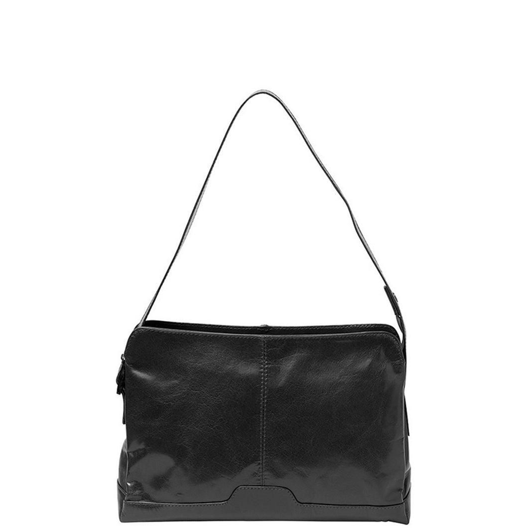 Gabee.com.au-Cobb & Co-ISABELLA LEATHER SHOULDER BAG-BLACK-Shoulder Bag - 2