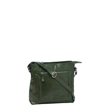 Load image into Gallery viewer, Gabee.com.au-Cobb &amp; Co-ROSE LEATHER CROSSBODY BAG-GREEN-Crossbody Bag - 2
