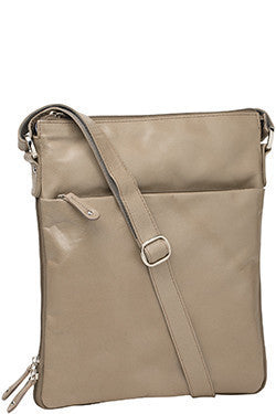 Gabee.com.au-Cobb & Co-DAHLIA EXPANDABLE LEATHER CROSSBODY BAG-TAUPE-Crossbody Bag - 1