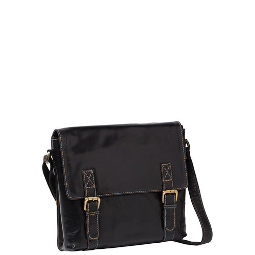 Gabee.com.au-Cobb & Co-LEE MEDIUM LEATHER SATCHEL-BLACK-Satchel - 1