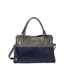 Load image into Gallery viewer, Gabee.com.au-Cobb &amp; Co-LILY LEATHER 2 TONE HANDBAG-NAVY-Handbag - 2
