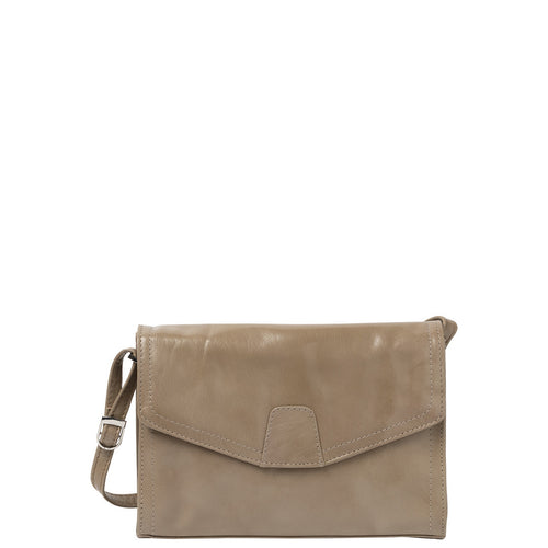Gabee.com.au-Cobb & Co-ISHIKA LEATHER CROSSBODY BAG-TAUPE-Crossbody Bag - 1