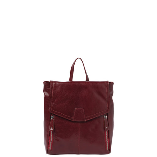 Gabee.com.au-Cobb & Co-IMOGEN LEATHER CONVERTIBLE BAG-RED-Backpacks - 1