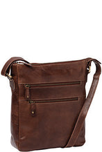 Load image into Gallery viewer, Gabee.com.au-Cobb &amp; Co-ZAK LEATHER MESSENGER BAG-COGNAC-Messenger Bag - 3
