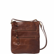 Load image into Gallery viewer, Gabee.com.au-Cobb &amp; Co-MINI ZAK LEATHER MESSENGER BAG-COGNAC-Messenger Bag - 3
