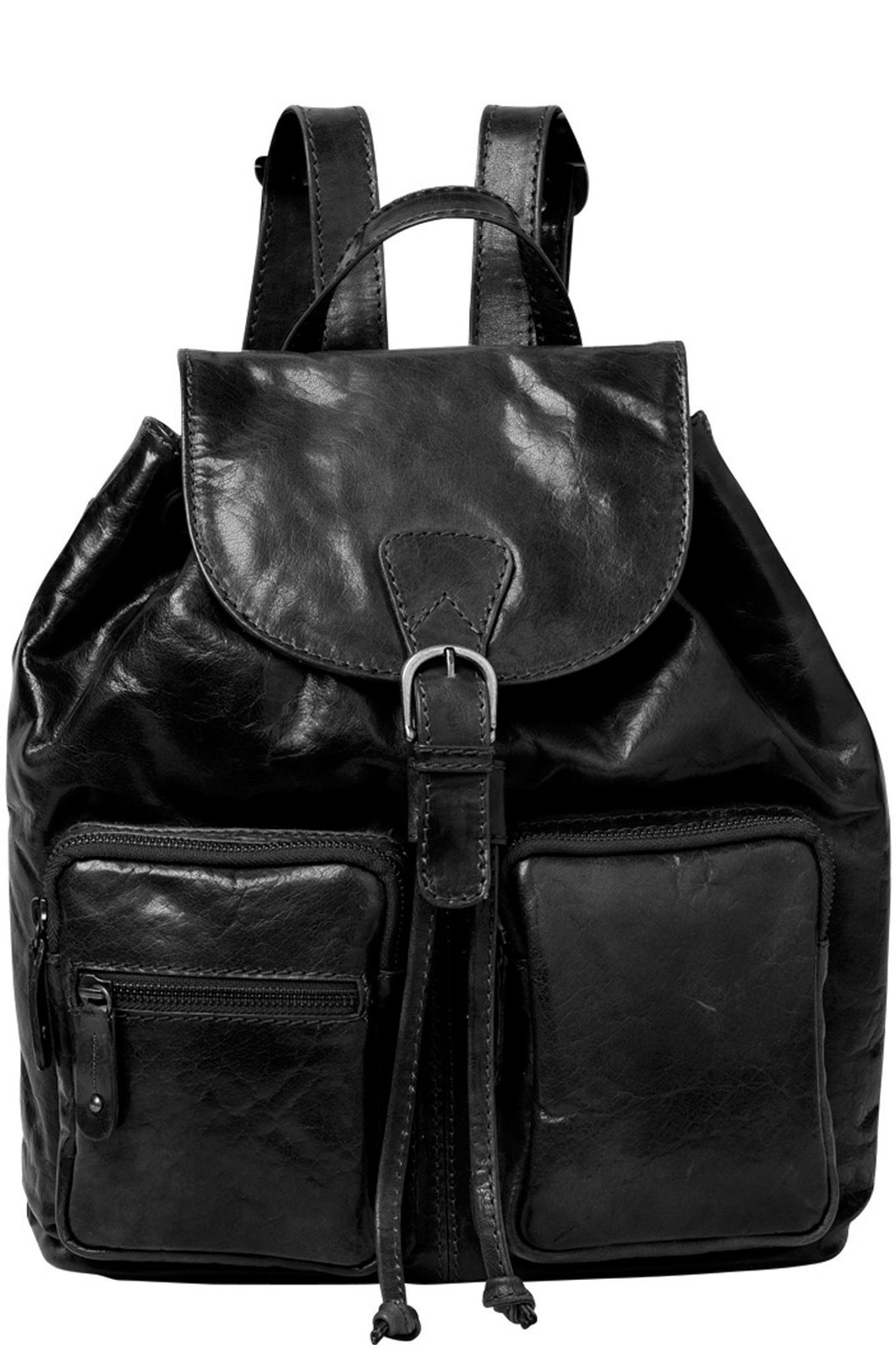 Gabee.com.au-Cobb & Co-FINN LEATHER BACKPACK-BLACK-Backpacks - 2