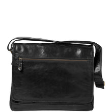 Load image into Gallery viewer, Gabee.com.au-Cobb &amp; Co-DECLAN LEATHER LAPTOP BAG-BLACK-Messenger Bag - 2
