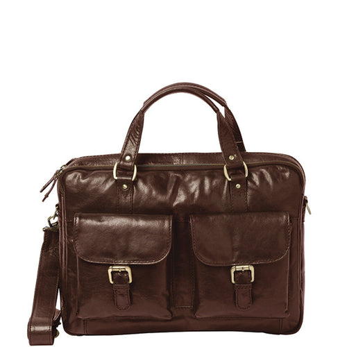 Gabee.com.au-Cobb & Co-MINI SOHO LEATHER BRIEFCASE-COGNAC-Briefcase - 1