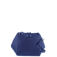 Load image into Gallery viewer, Gabee.com.au-Cobb &amp; Co-JENNA SNAKE EMBOSS LEATHER GEOMETRIC CROSSBODY BAG-BLUE-Crossbody Bag - 3
