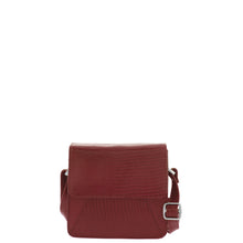Load image into Gallery viewer, Gabee.com.au-Cobb &amp; Co-JULES SNAKE EMBOSS LEATHER CROSSBODY BAG-RED-Crossbody Bag - 3
