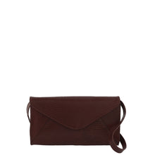 Load image into Gallery viewer, Gabee.com.au-Cobb &amp; Co-KEVA SNAKE EMBOSS LEATHER ENVELOPE CLUTCH-PLUM-Clutch - 3
