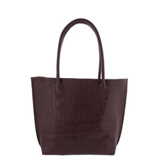 Load image into Gallery viewer, Gabee.com.au-Cobb &amp; Co-TOKO CROC LEATHER TOTE-BLACK-Tote - 2
