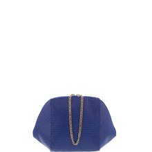 Load image into Gallery viewer, Gabee.com.au-Cobb &amp; Co-VALENTINA SNAKE LEATHER GEOMETRIC CLUTCH-BLUE-Clutch - 3
