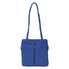 Load image into Gallery viewer, Gabee.com.au-Gabee-ELLIE LEATHER  CONVERTIBLE SHOULDER BAG/ BACKPACK-BLUE-Convertible Bag - 1
