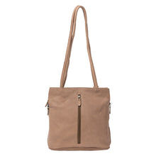 Load image into Gallery viewer, Gabee.com.au-Gabee-ELLIE LEATHER  CONVERTIBLE SHOULDER BAG/ BACKPACK-TAUPE-Convertible Bag - 11
