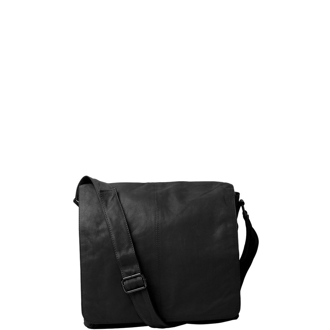 Gabee.com.au-Gabee-SAM LEATHER SATCHEL-BLACK-Satchel - 2