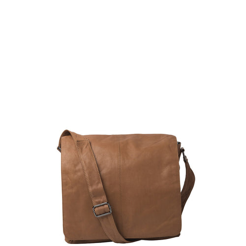Gabee.com.au-Gabee-SAM LEATHER SATCHEL-TAN-Satchel - 1