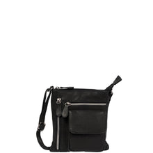 Load image into Gallery viewer, Gabee.com.au-Gabee-CRYSTAL CROSSBODY LEATHER BAG-BLACK-Crossbody Bag - 2
