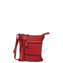 Load image into Gallery viewer, Gabee.com.au-Gabee-CRYSTAL CROSSBODY LEATHER BAG-RED-Crossbody Bag - 4
