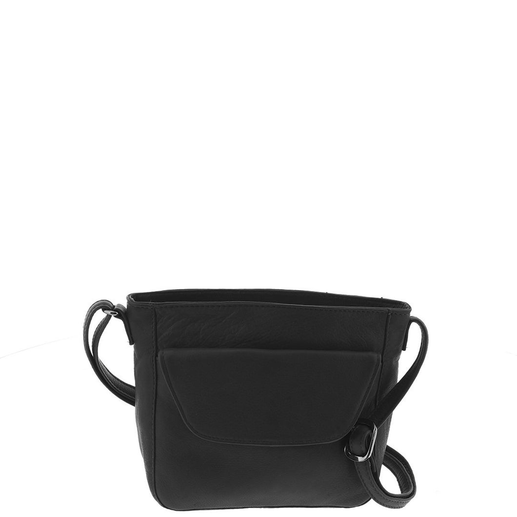 Gabee.com.au-Gabee-OTTO LEATHER POUCH-BLACK-Crossbody Bag - 2