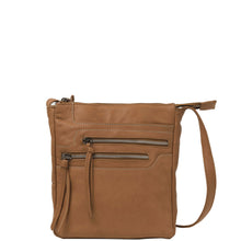 Load image into Gallery viewer, Gabee.com.au-Gabee-LUNA LEATHER CROSSBODY BAG-TAN-Crossbody Bag - 3
