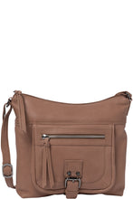 Load image into Gallery viewer, Gabee.com.au-Gabee-ILANA LEATHER CROSSBODY-TAUPE-Crossbody Bag - 1
