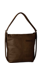 Load image into Gallery viewer, Gabee.com.au-Gabee-MINI INDIANA LEATHER CONVERTIBLE HANDBAG BACKPACK-CHOCOLATE-Convertible Bag - 4
