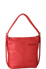 Load image into Gallery viewer, Gabee.com.au-Gabee-MINI INDIANA LEATHER CONVERTIBLE HANDBAG BACKPACK-RED-Convertible Bag - 1
