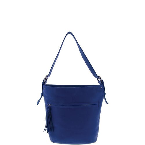 Gabee.com.au-Gabee-KENDALL LEATHER BUCKET BAG-BLUE-Shoulder Bag - 1