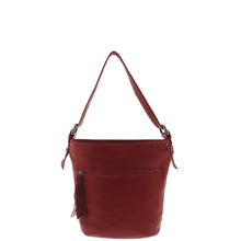Load image into Gallery viewer, Gabee.com.au-Gabee-KENDALL LEATHER BUCKET BAG-RED-Shoulder Bag - 3
