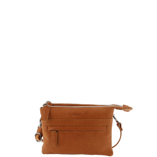 Gabee.com.au-Gabee-SOFT LEATHER CROSSBODY BAG-TAN-Crossbody Bag - 1