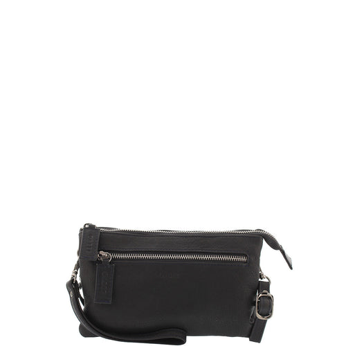 Gabee.com.au-Gabee-SOFT LEATHER CROSSBODY BAG-BLACK-Crossbody Bag - 1
