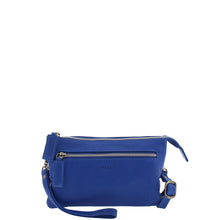 Load image into Gallery viewer, Gabee.com.au-Gabee-SOFT LEATHER CROSSBODY BAG-BLUE-Crossbody Bag - 3
