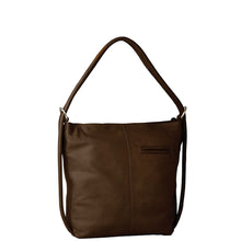 Load image into Gallery viewer, Gabee.com.au-Gabee-INDIANA LEATHER CONVERTIBLE HANDBAG BACKPACK-CHOCOLATE-Convertible Bag - 12
