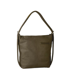 Load image into Gallery viewer, Gabee.com.au-Gabee-INDIANA LEATHER CONVERTIBLE HANDBAG BACKPACK-KHAKI-Convertible Bag - 8
