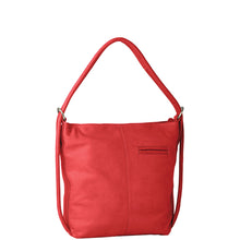 Load image into Gallery viewer, Gabee.com.au-Gabee-INDIANA LEATHER CONVERTIBLE HANDBAG BACKPACK-RED-Convertible Bag - 2
