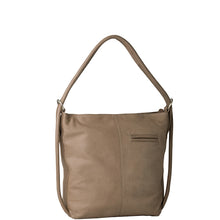 Load image into Gallery viewer, Gabee.com.au-Gabee-INDIANA LEATHER CONVERTIBLE HANDBAG BACKPACK-TAUPE-Convertible Bag - 4

