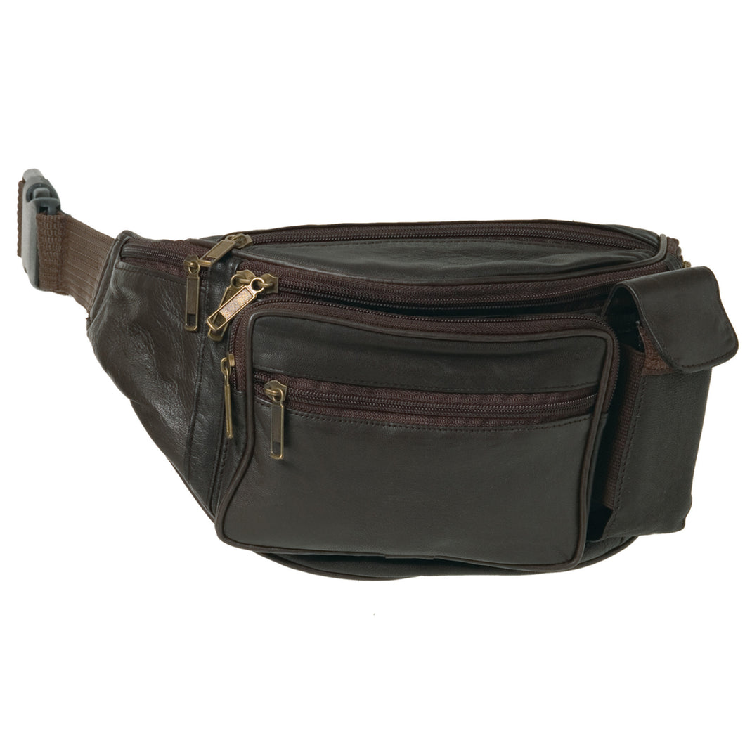 Gabee.com.au-Gabee-SAGE LEATHER BUM BAG--Travel Bags