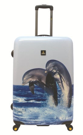 Gabee.com.au-National Geographic-DOLPHIN HARD SIDE LUGGAGE-Set of 2 41 & 71cm-Luggage