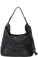 Load image into Gallery viewer, Gabee.com.au-Monique-JADE PLEATED SHOULDER BAG-BLACK-Shoulder Bag - 2

