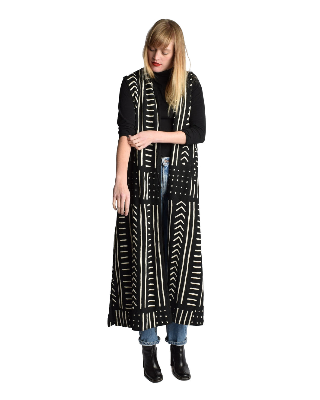 Mud Cloth Vest