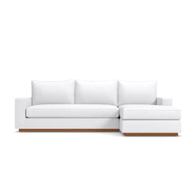 Load image into Gallery viewer, Harper 2pc Sectional NATURAL WOOD BASE- CHOICE OF FABRICS
