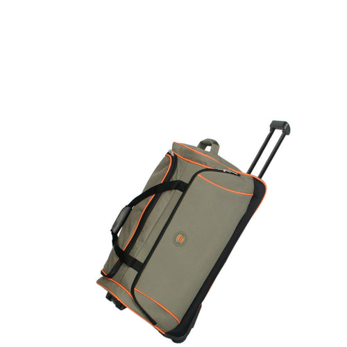Gabee.com.au-Cobb & Co-WHEEL DUFFEL BAG  MEDIUM-KHAKI-Duffel Bag